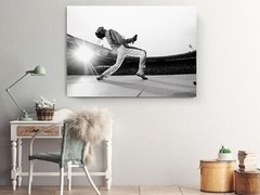 Freddie Mercury Canvas Print London Wembley Stadium Live Aid 1985 Vintage Photo