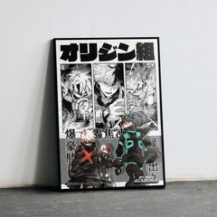 My Hero Academia Deku Bakugo Todoroki Anime Poster MHA Wall Art Print Gift