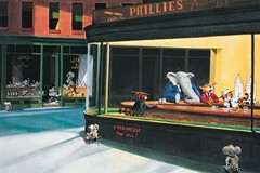 Poster Studio B – Barflies Cartoon Cafe Resturant 24×36″ NEW Wall Art CJ1562B