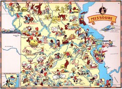 Missouri – 1935 – Pictorial Map Poster