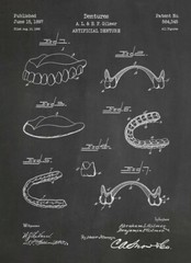 Wall Art Decor Vintage Patent Prints Industrial Dentist Dentistry 6 Print set