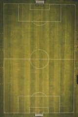 Top View Photo of Soccer Field Art Wall Decor – POSTER 20×30
