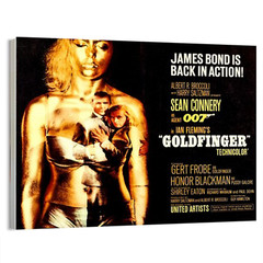 1964 Goldfinger James Bond 007 (Horizontal) Movie Poster or Canvas Home Decor