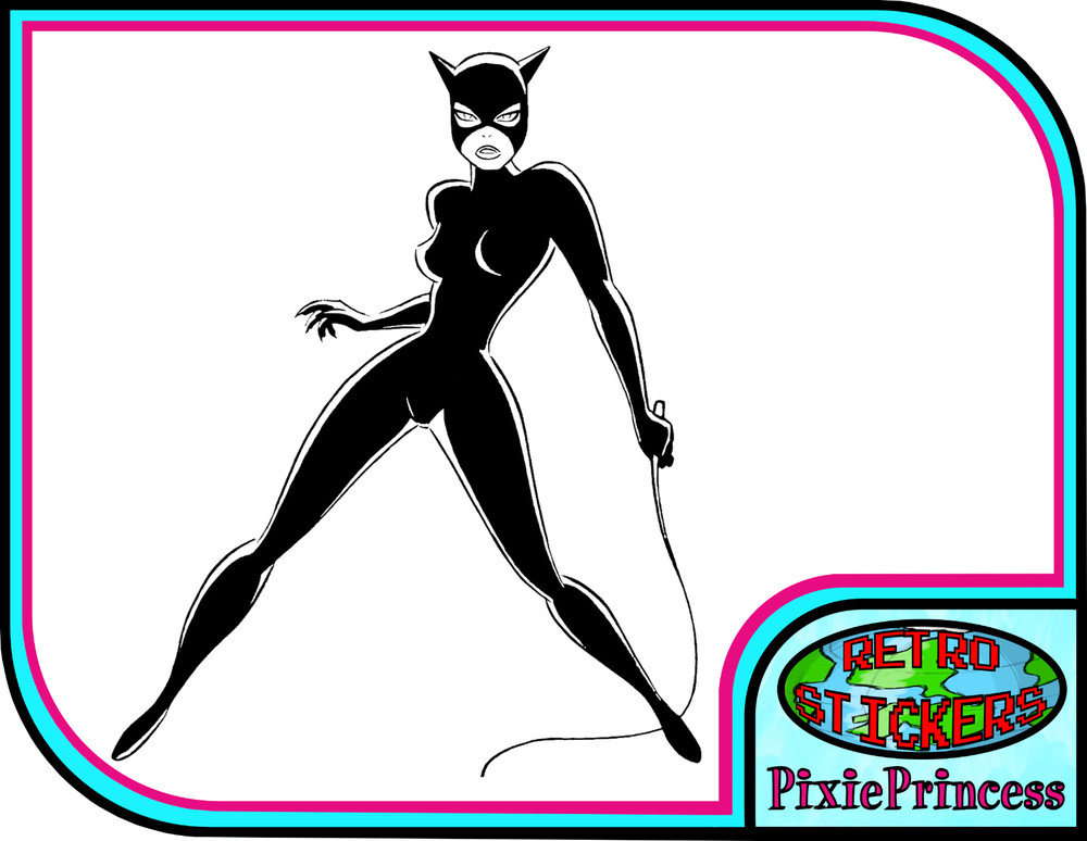Batman Catwoman B2 Vinyl Sticker Wall Poster Art DC Comic Laptop Car Bike Movie