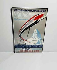 Disneyland Monorail Attraction Poster 12″x18″
