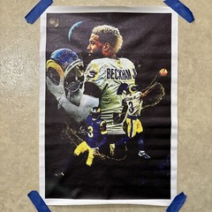 Odell Beckham Jr NFL Football ✅ Poster Print Canvas Wall Art Man Cave ✅ 12×18”