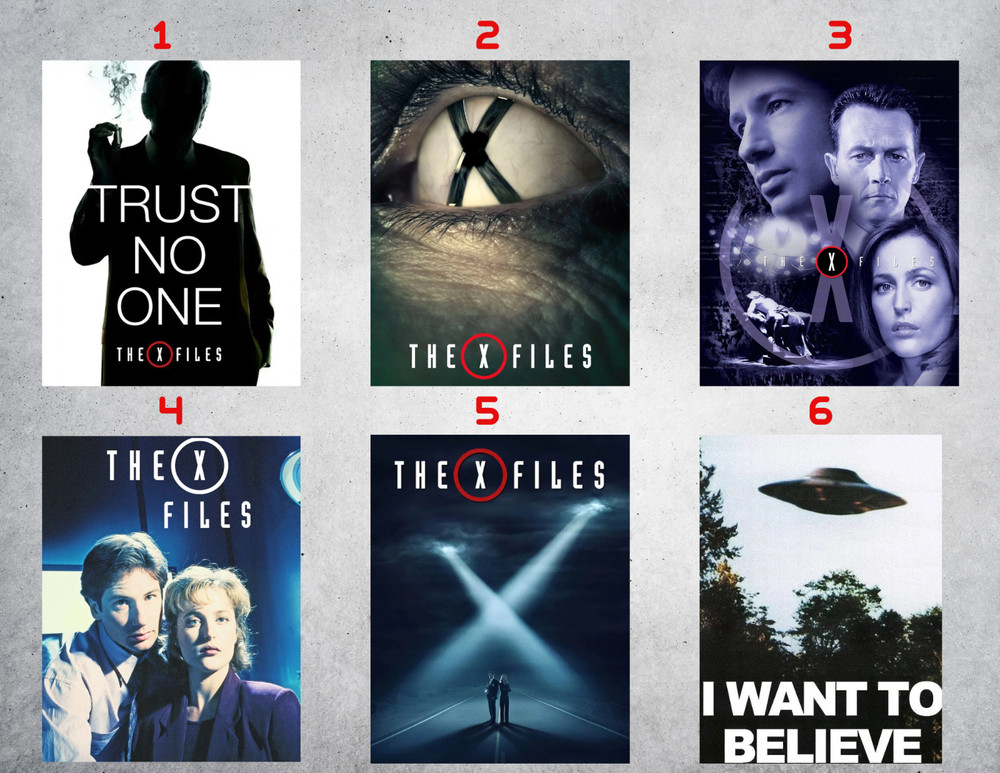 X – Files Wall Collage Tv Show Poster Prints – Mulder & Scully