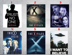 X – Files Wall Collage Tv Show Poster Prints – Mulder & Scully