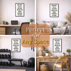 Funny Motivational Wall Art Framed Poster 11×17 Black Office Decor Gift