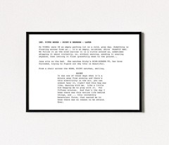 Plastic Bag Scene from American Beauty – Minimalist Screenplay Movie Poster