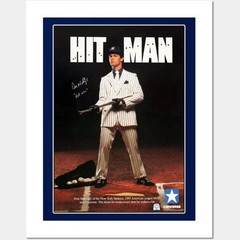 RARE! New York – Don Mattingly – HIT MAN Design Premium Poster