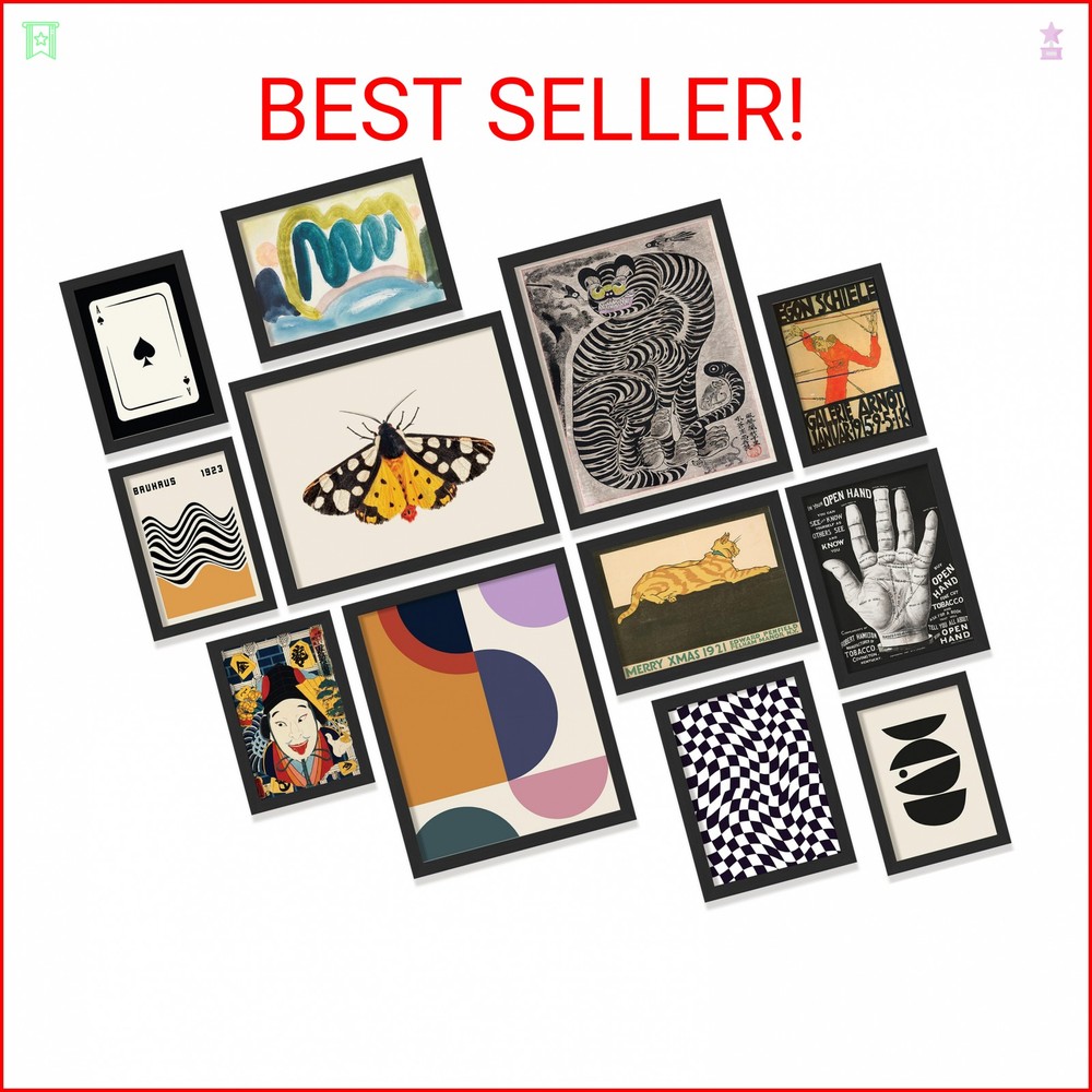 97 Decor Vintage Eclectic Wall Art Collage – Abstract Modern Art Prints For Wall