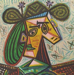 PABLO PICASSO Woman Sitting in an Armchair 33.25″ x 24″ Offset Lithograph 1967 C
