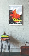 DENMARK VINTAGE STYLE PRINT/POSTER SATIN PHOTO PAPER T483