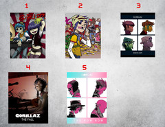 Gorillaz Band Wall Collage Poster Prints