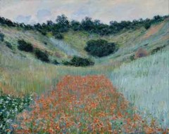 Poppy Field in Hollow near Giverny Canvas Gallery Print Art Landscape Decor