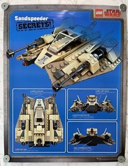 2017 Lego Star Wars Sand Speeder Brick Heads Poster 28”x22” Toys R Us Giveaway