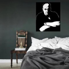 V4285 Tony James Gandolfini Portrait Art BW The Sopranos Decor WALL POSTER PRINT