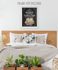 What Is A Book shelf Other Than A Treasure Chest – Unframed Poster or Canvas Art