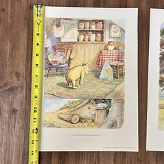 Winnie the Pooh Art Prints set of 2 Unframed 10 x 14 His Art Gallery Shepard