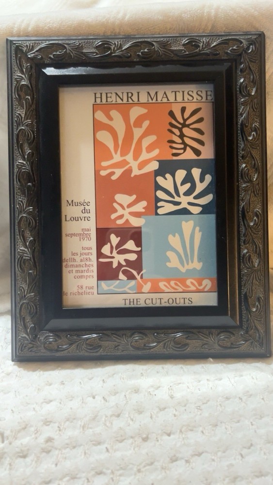 Henri Matisse The Cut Outs Framed Art Print 5×7 Louvre Exhibition Poster Style