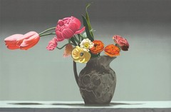 BEN SCHONZEIT Wedgewood 35.75″ x 49″ Serigraph 1994 Contemporary Pink, Orange, Y
