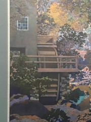 Vintage Gold & Silver Foil Art Wood Framed Picture 23″ x 19″