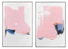 Pink Bliss Wall Art made of canvas; 39.4 x 2 x 59 (in)