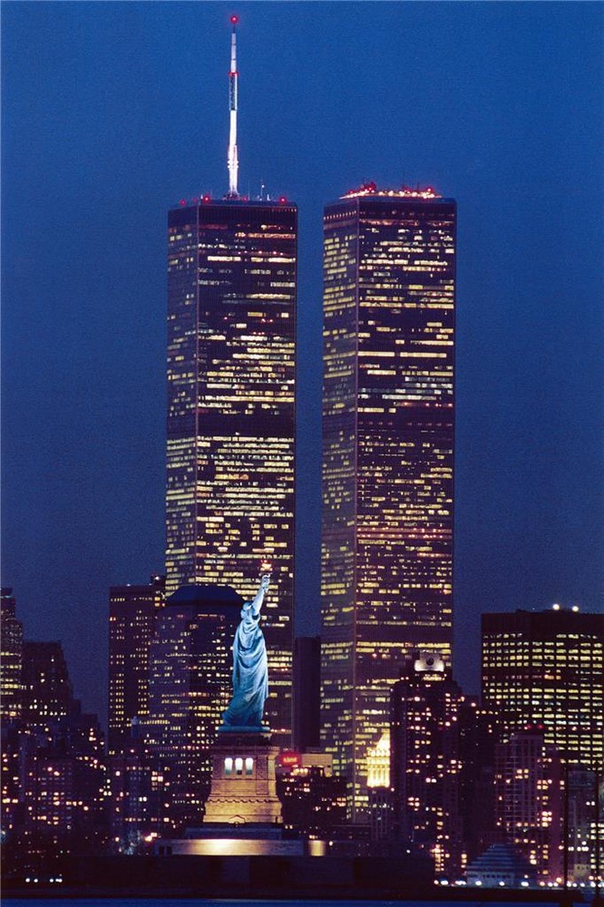 WORLD TRADE CENTER STATUE LIBERTY NY WTC GLOSSY POSTER PICTURE PHOTO PRINT 9391