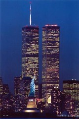 WORLD TRADE CENTER STATUE LIBERTY NY WTC GLOSSY POSTER PICTURE PHOTO PRINT 9391