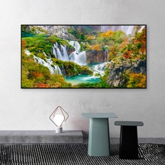 Waterfall View Landscape Canvas Painting Wall Art Nature Lake Posters Prints Art
