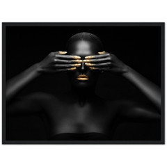 Premium Semi-Glossy Paper Wooden Framed Poster