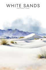 White Sands National Park Poster Premium Photo Print Wall Art 4 Sizes #3