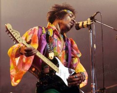Jimi Hendrix on Stage Photo Print Poster Live in Concert Experience Rock Guitar
