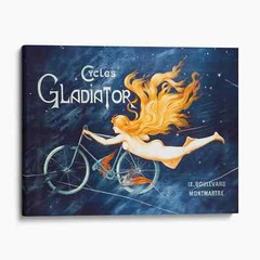 Cycles Gladiator Vintage Ad Bicycle Canvas Print Wall Art