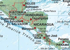 Central America and the Caribbean Poster Map – 24 x 17 inches – Paper Multi