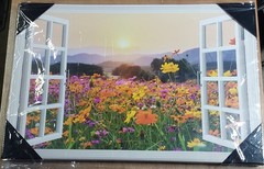 Renditions Gallery Canvas Wall Art 27″ X 18″ Wildflowers At Sunset