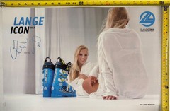 Lange Ski Boots Poster 2013 Laura Gut Girl Skiing Sexy Girl Athlete