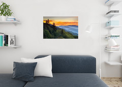 Great Smoky Mountains National Park Sunrise Photo Art Print Poster 24×36 inch