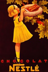 Nestle Chocolate Food Candy Girl Vintage Art Wall Room Poster – POSTER 20×30