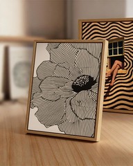 Framed Dopamine Decor Wall Art Colorful Aesthetic Room Wall Decor Funky Retro…