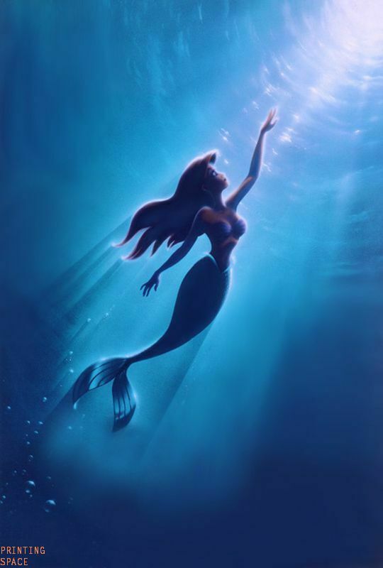 THE LITTLE MERMAID Vintage Classic Disney Collectors Poster 3 – POSTER 20×30