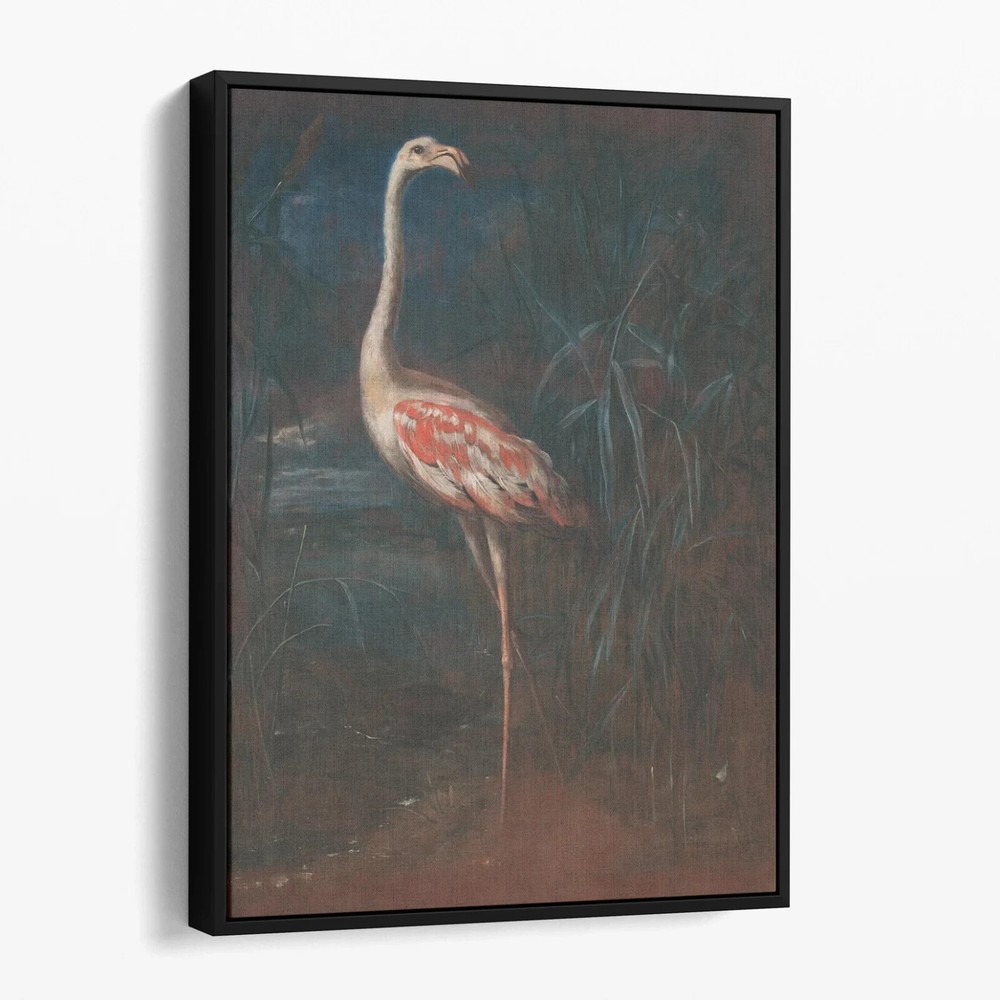 Vintage Flamingo Painting Retro Birds Paintings Animals Canvas Print Wall Art