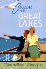 1930s Great Lakes Candian Pacific Cruise Vintage Travel Poster – 24×36