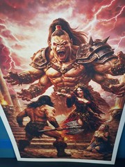 BARBARIAN POSTER FANTASY ART 12X18 MATE CARDSTOCK 130 lb NEW CONAN TARZAN 10A