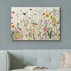 Wall26 Wildflowers Canvas Print Floral Botanical Wilderness Boho Wall Art