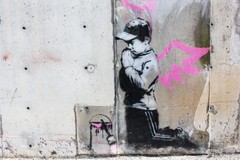 Banksy Graffiti Church Boy Praying Street Modern Art Wall – POSTER 20×30