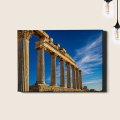 Ancient Greek Architecture Canvas Print Classical Ruins Scene