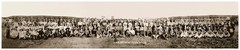 101 RANCH 1913 GROUP WITH WILL ROGERS PANORAMIC PHOTO