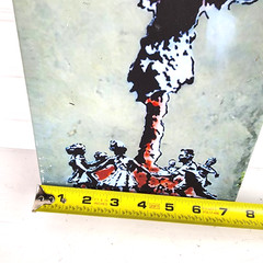 Mushroom Cloud by Banksy Graffiti Fire Pop Wall Art Canvas for Room Office 7×10″